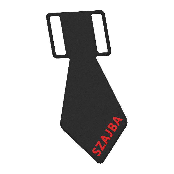 Krawat gumowy z imieniem dla psa – styl i wygoda | Fluo Dog