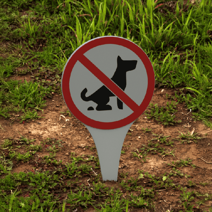 Tabliczka zakaz wyprowadzania psów – trwała i czytelna | Fluo Dog