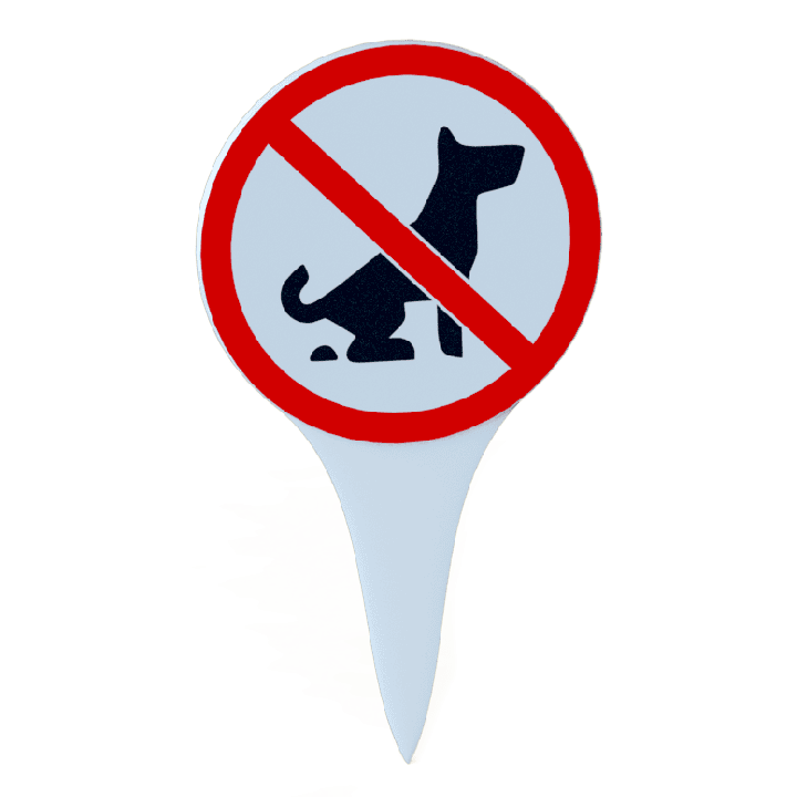 Tabliczka zakaz wyprowadzania psów – trwała i czytelna | Fluo Dog